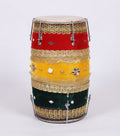 Festive Multicolored Dholak for Weddings & Musical Nights