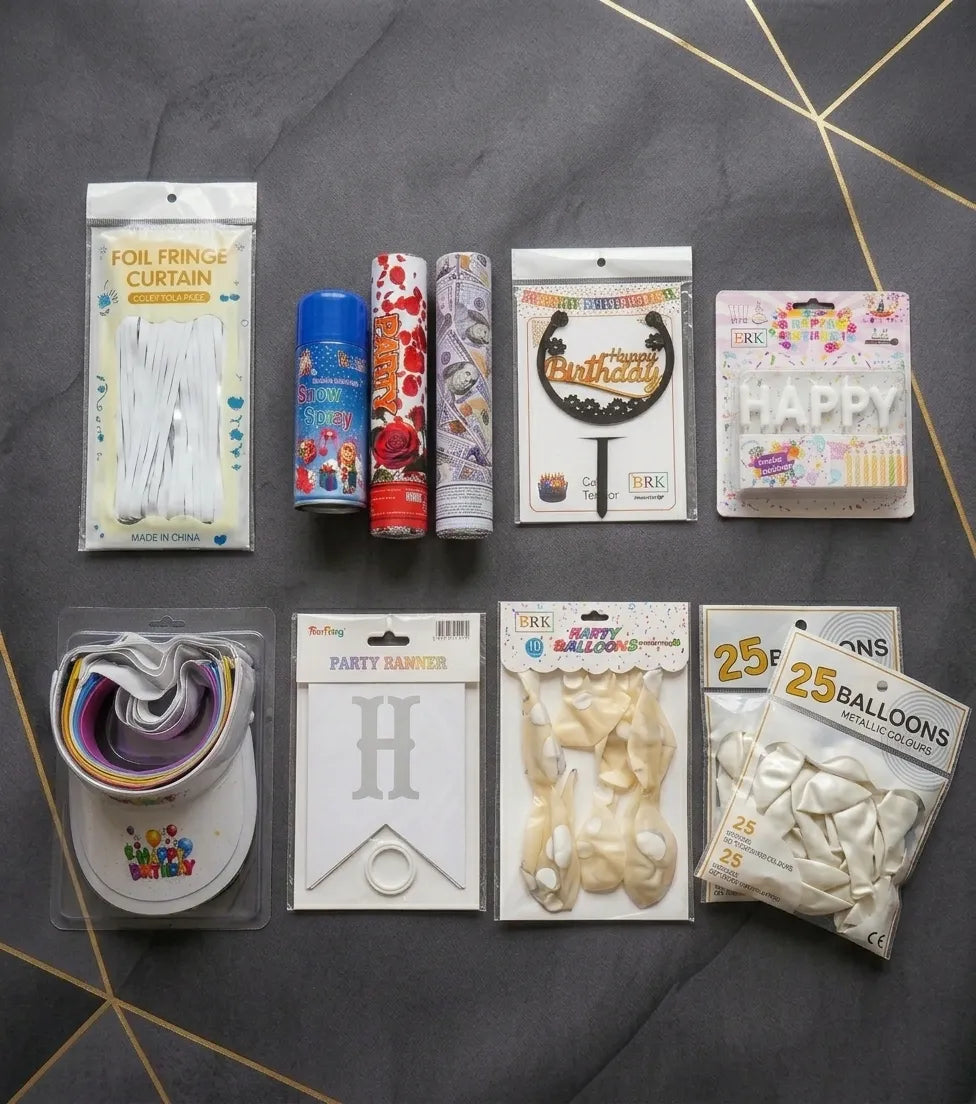Premium Birthday Party Decoration Items Kit – Complete Set