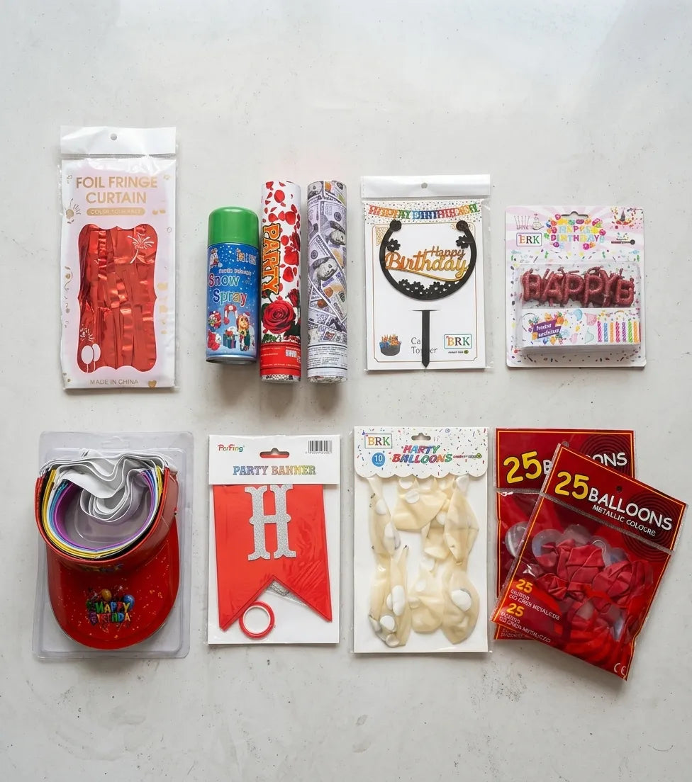 Premium Birthday Party Decoration Items Kit – Complete Set