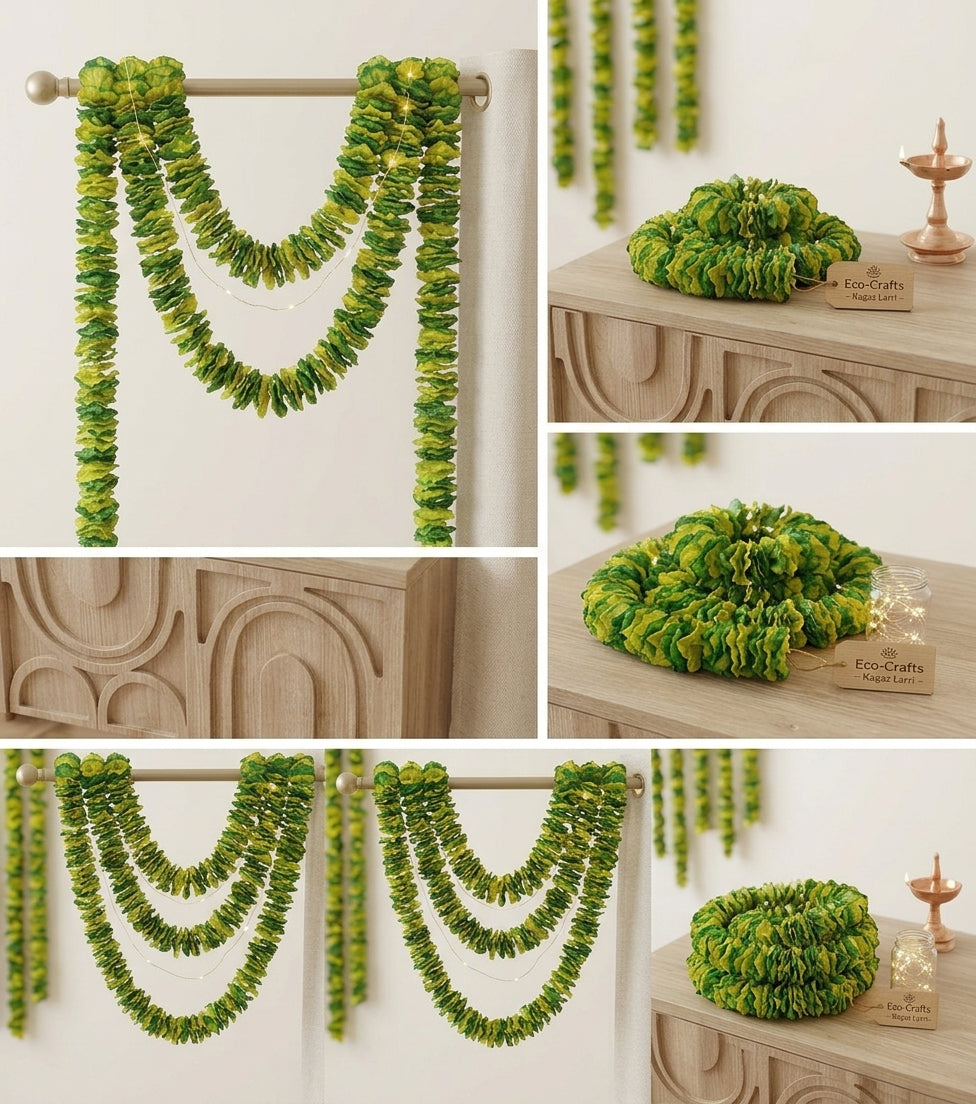 Kagaz Gajra Larri Decoration 12pcs/Bundle