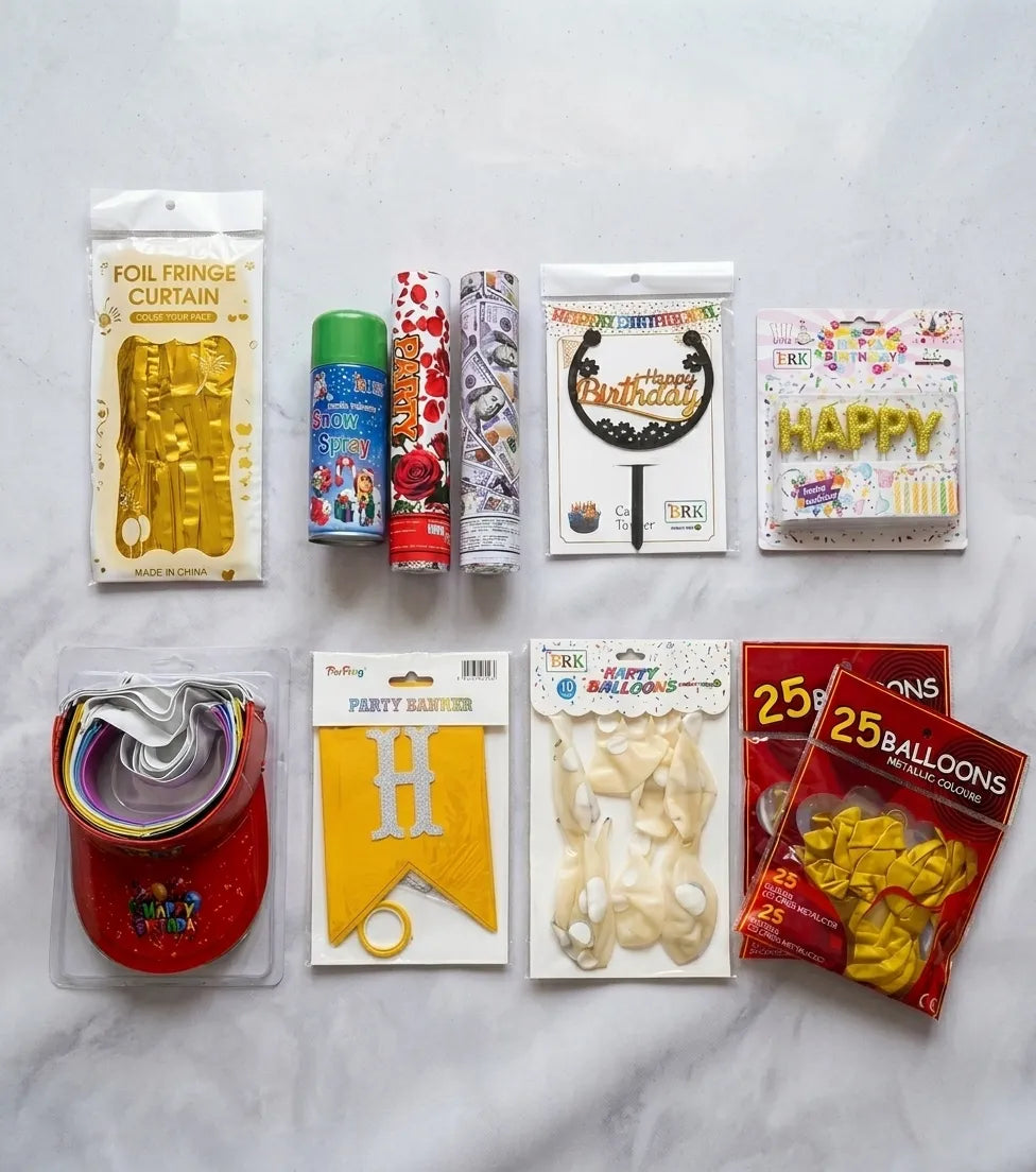 Premium Birthday Party Decoration Items Kit – Complete Set