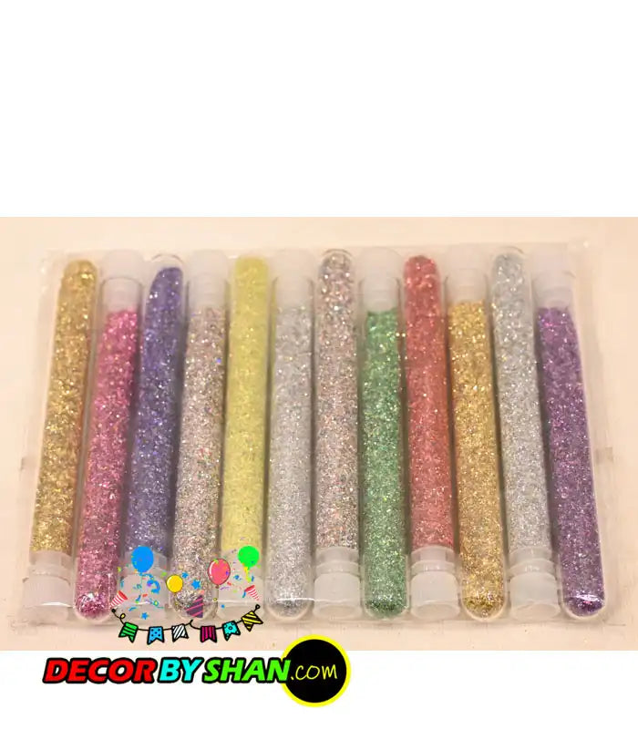 Glitter Tube Large 12 Pcs/Pack