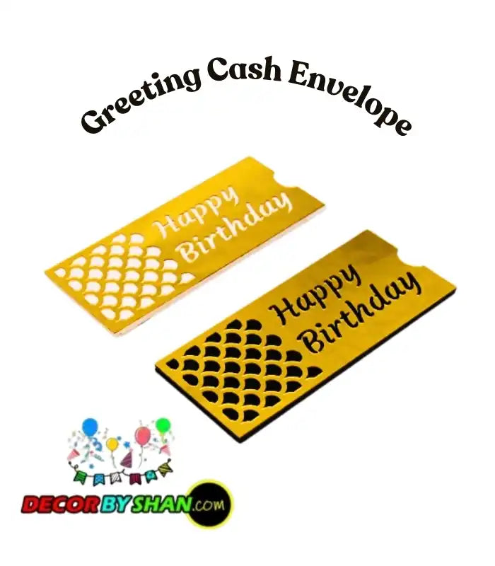 Happy Birthday Acrylic Envelope