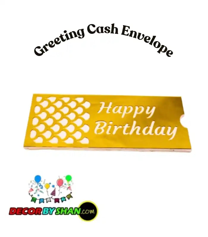 Happy Birthday Acrylic Envelope
