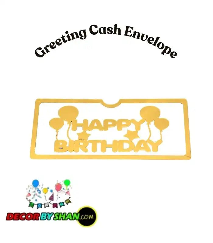 Happy Birthday Acrylic Envelope