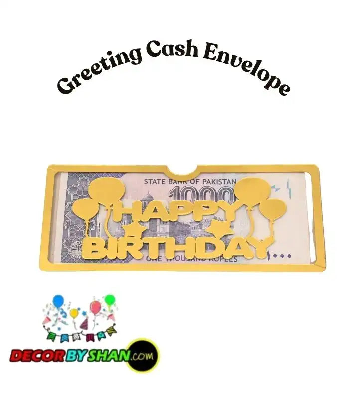 Happy Birthday Acrylic Envelope