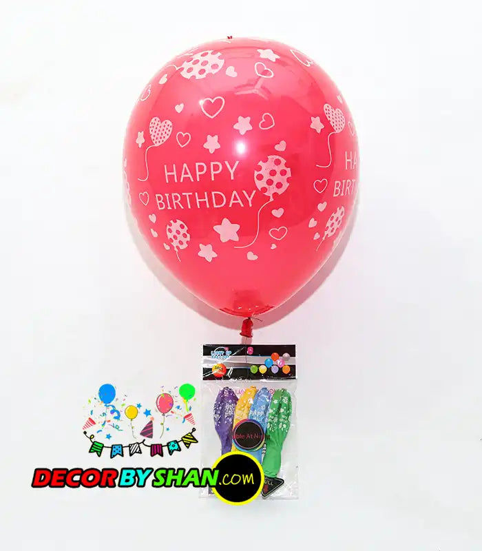 Balloons: H.B Led Light Balloon 5pcs Pack