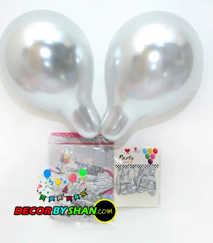 Balloons: Metallic Balloon Single Color 50pcs Pack