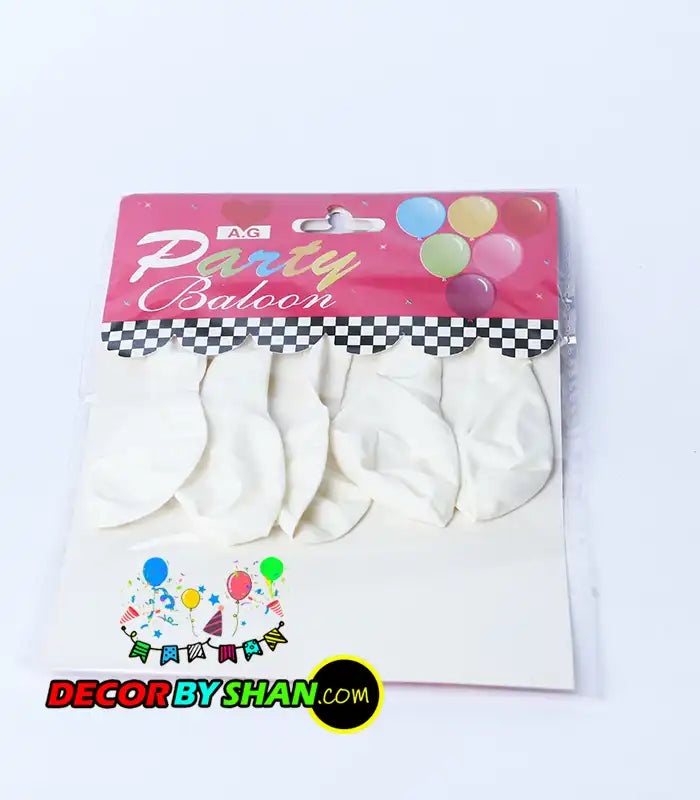 Balloon: Single Color Balloon 1.3G 5pcs Pack