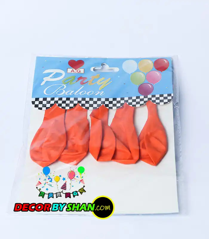 Balloon: Single Color Balloon 1.3G 5pcs Pack