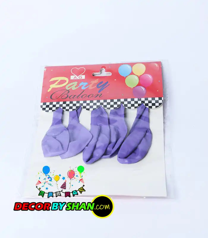 Balloon: Single Color Balloon 1.3G 5pcs Pack