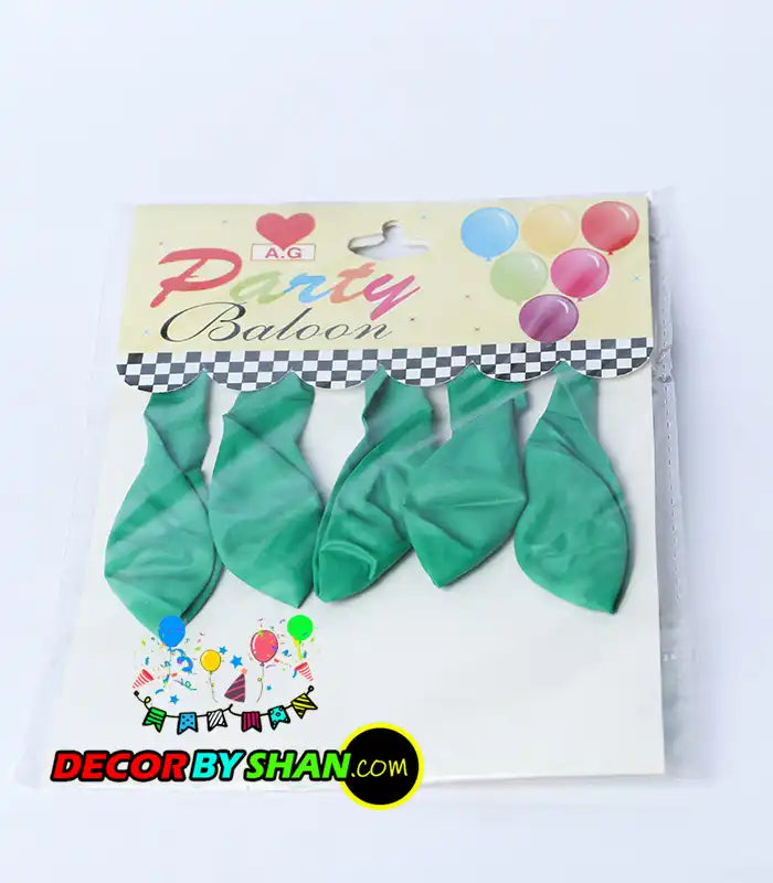 Balloon: Single Color Balloon 1.3G 5pcs Pack