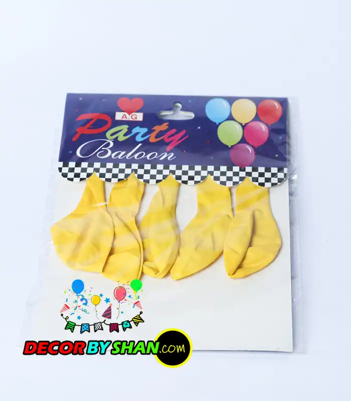 Balloon: Single Color Balloon 1.3G 5pcs Pack