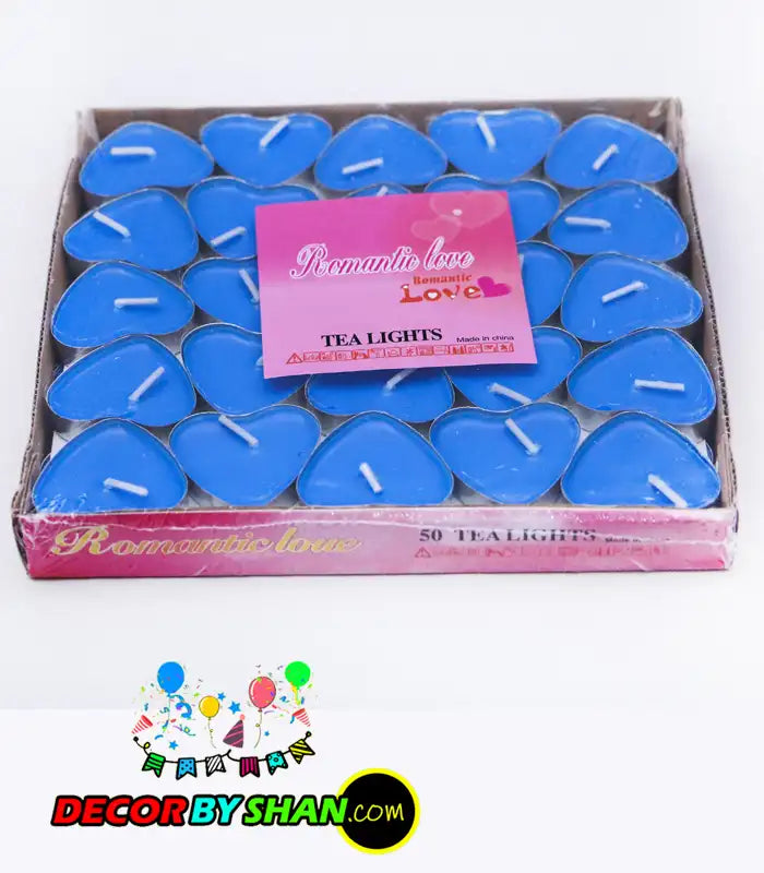Floating Candles Heart Shape 50pcs Pack