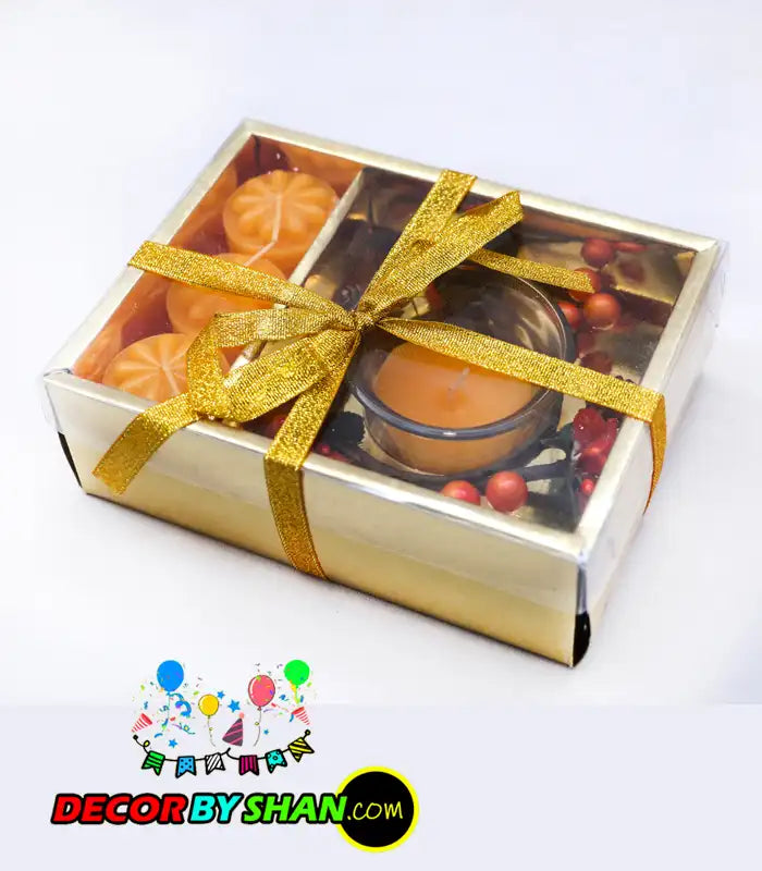 Glass candle 3 pcs pac