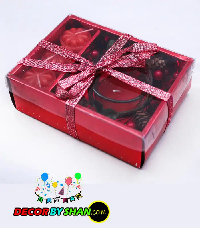 Glass candle 3 pcs pac
