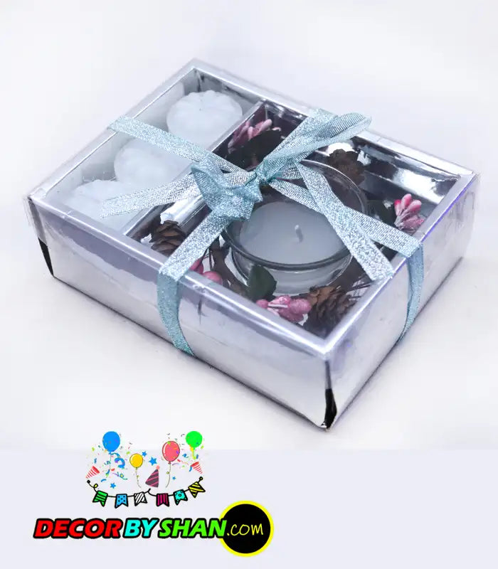 Glass candle 3 pcs pac
