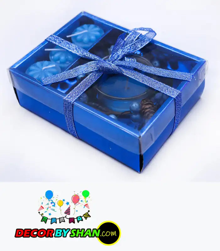 Glass candle 3 pcs pac