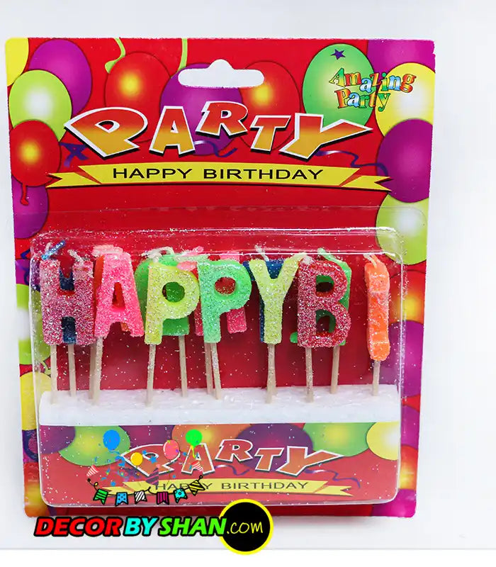 Candles: Happy Birthday Tinka Candles Glitter