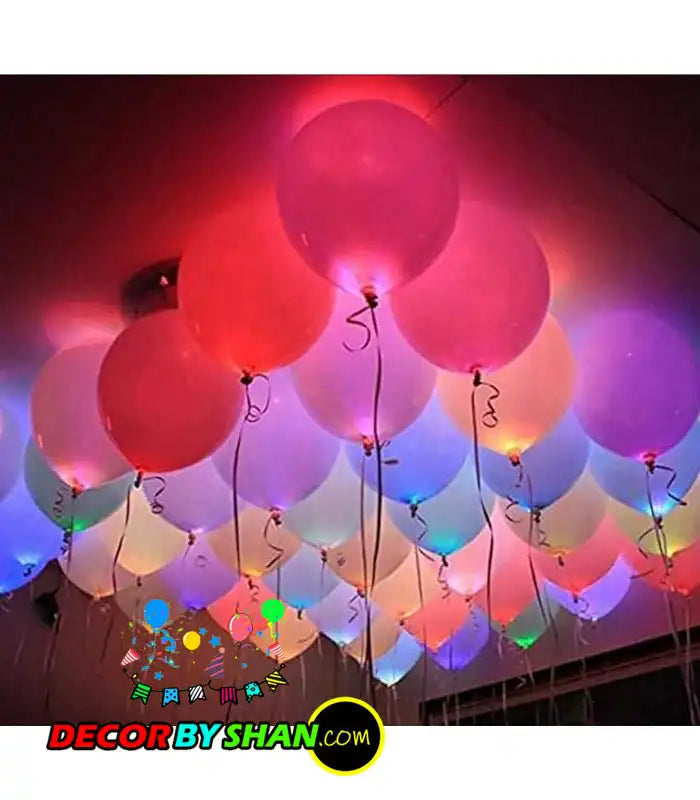 Balloons: H.B Led Light Balloon 5pcs Pack