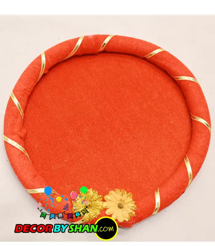 Mehndi Thaal Welvet Gol 16″ 1Pcs/Pack
