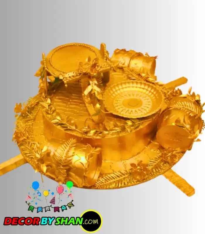 Mehndi Thaal Golden 18″