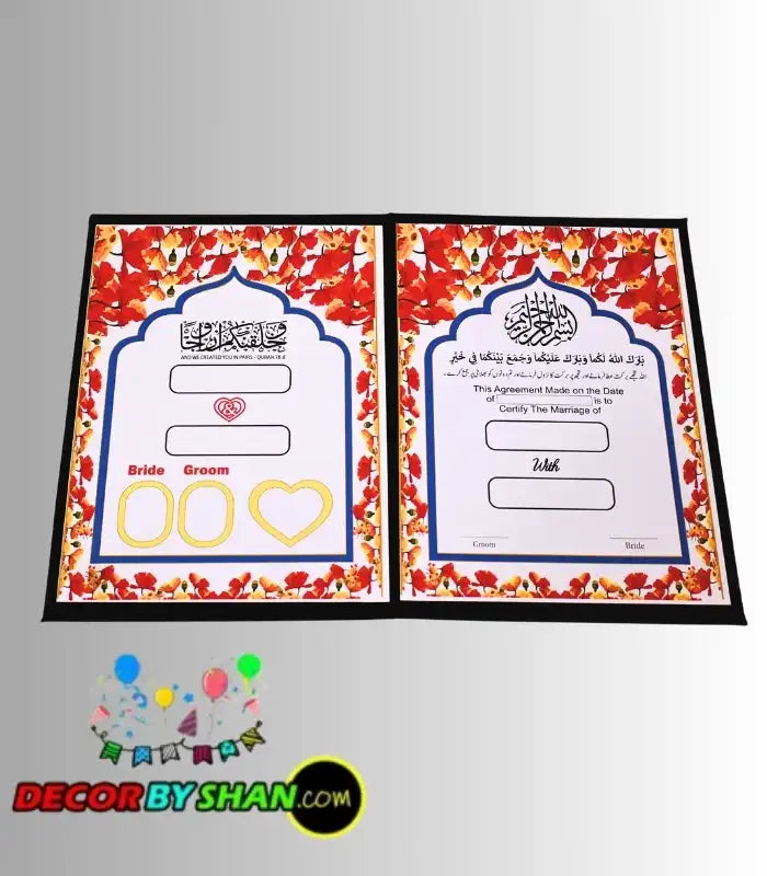 Nikah Thumb Plates Album A4