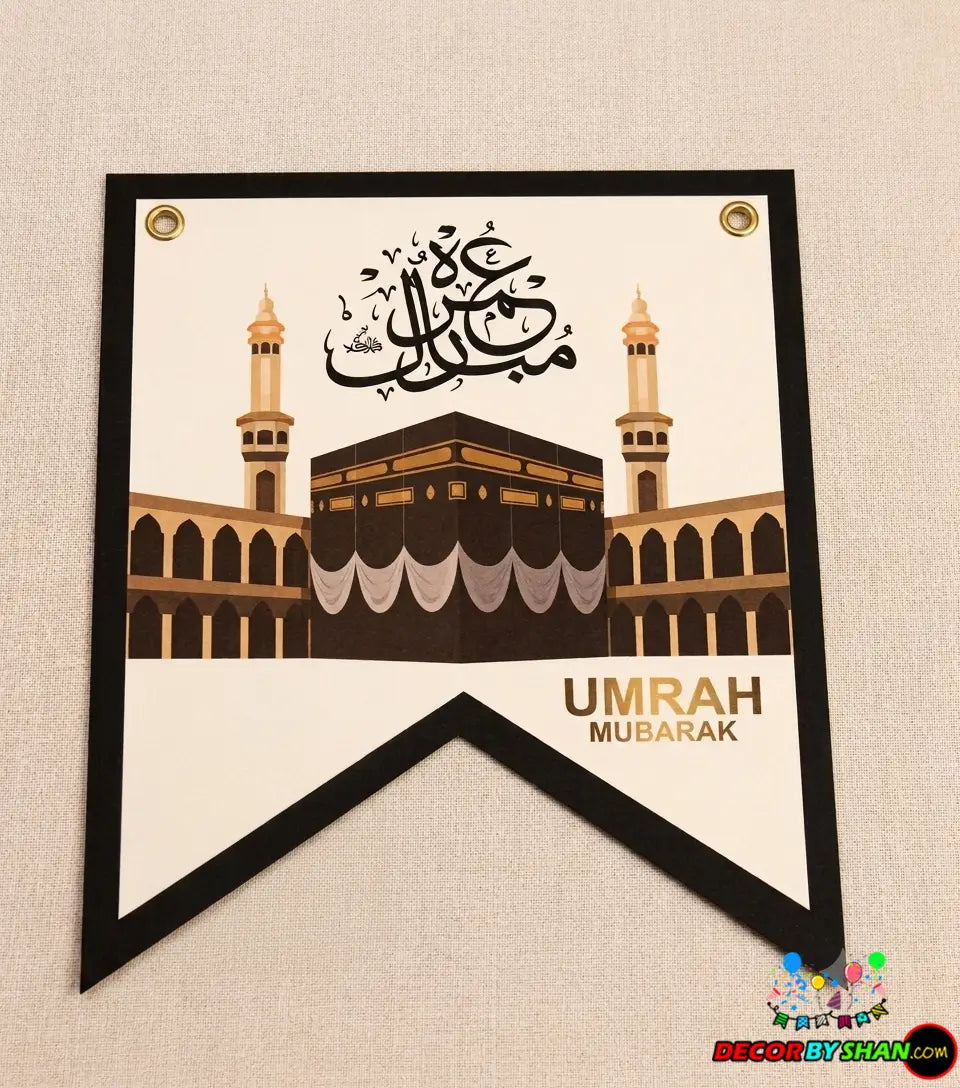 Umrah Mubarak Letter Banner