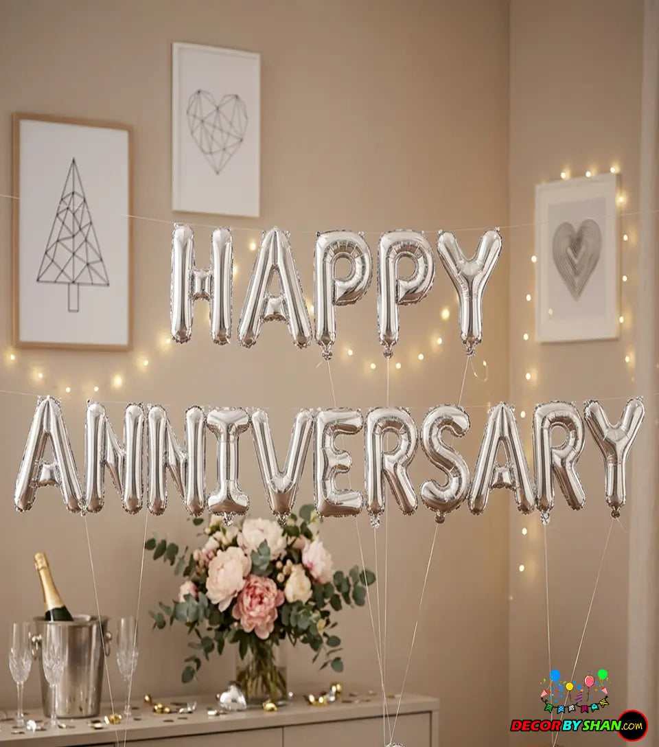 Happy Anniversary Foil Balloon Set