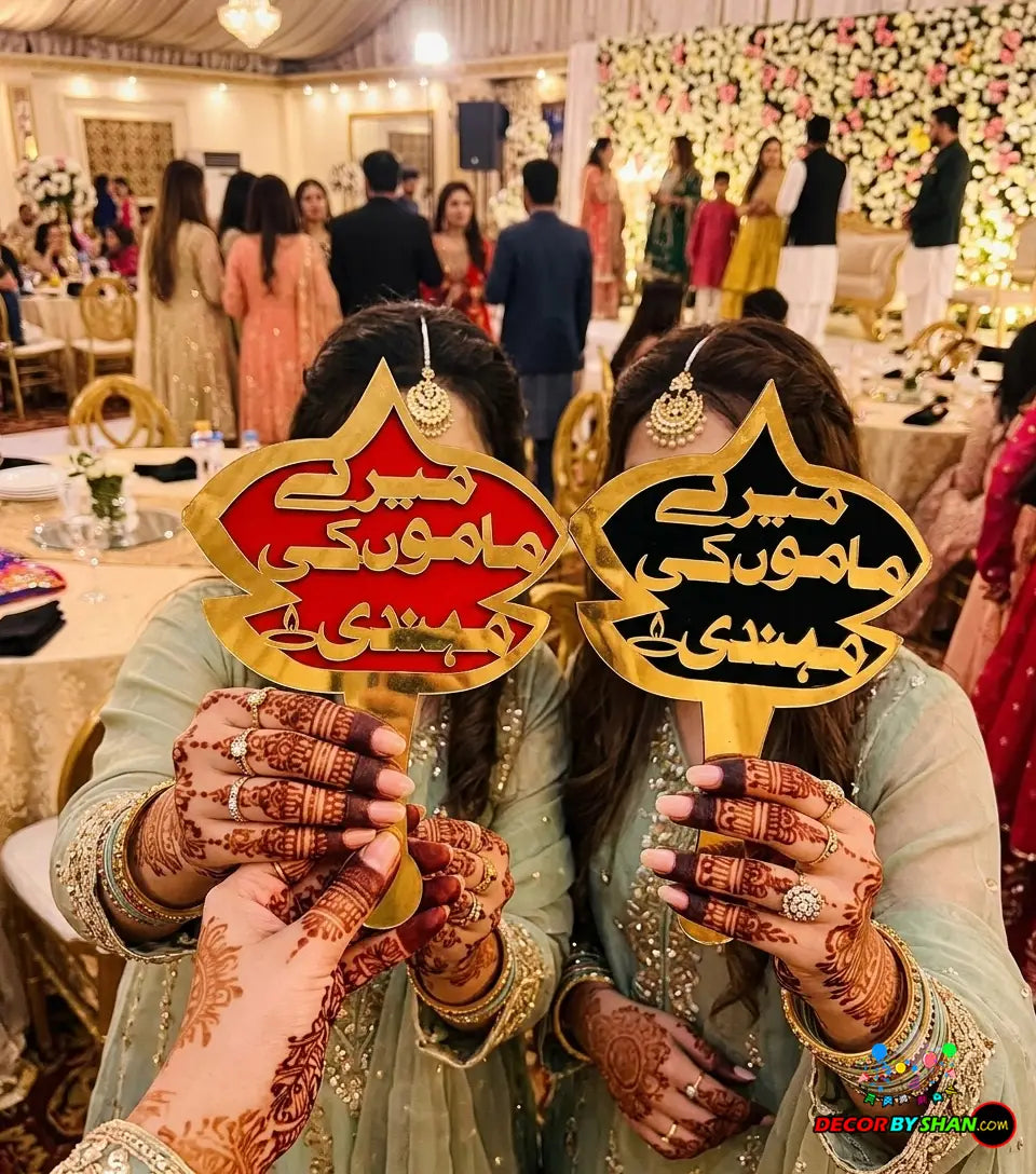 Mere Mamu ki Mehandi Photo Props