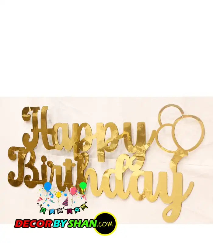 Happy Birthday Stage Background Writing