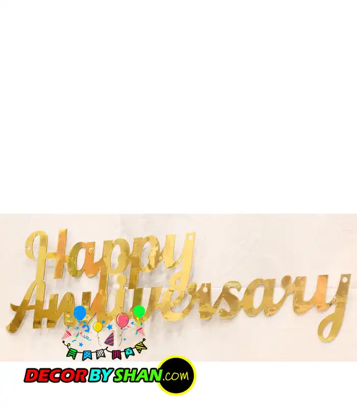Happy Anniversary Stage Background Writing
