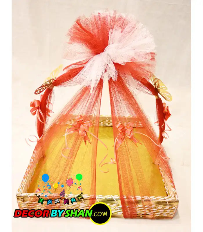 Square Tokri 18 Inch Decorated
