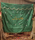 Shadi Mubarak Wall Hanging Backdrop Cloth with Golden Embellishments for Wedding Decor