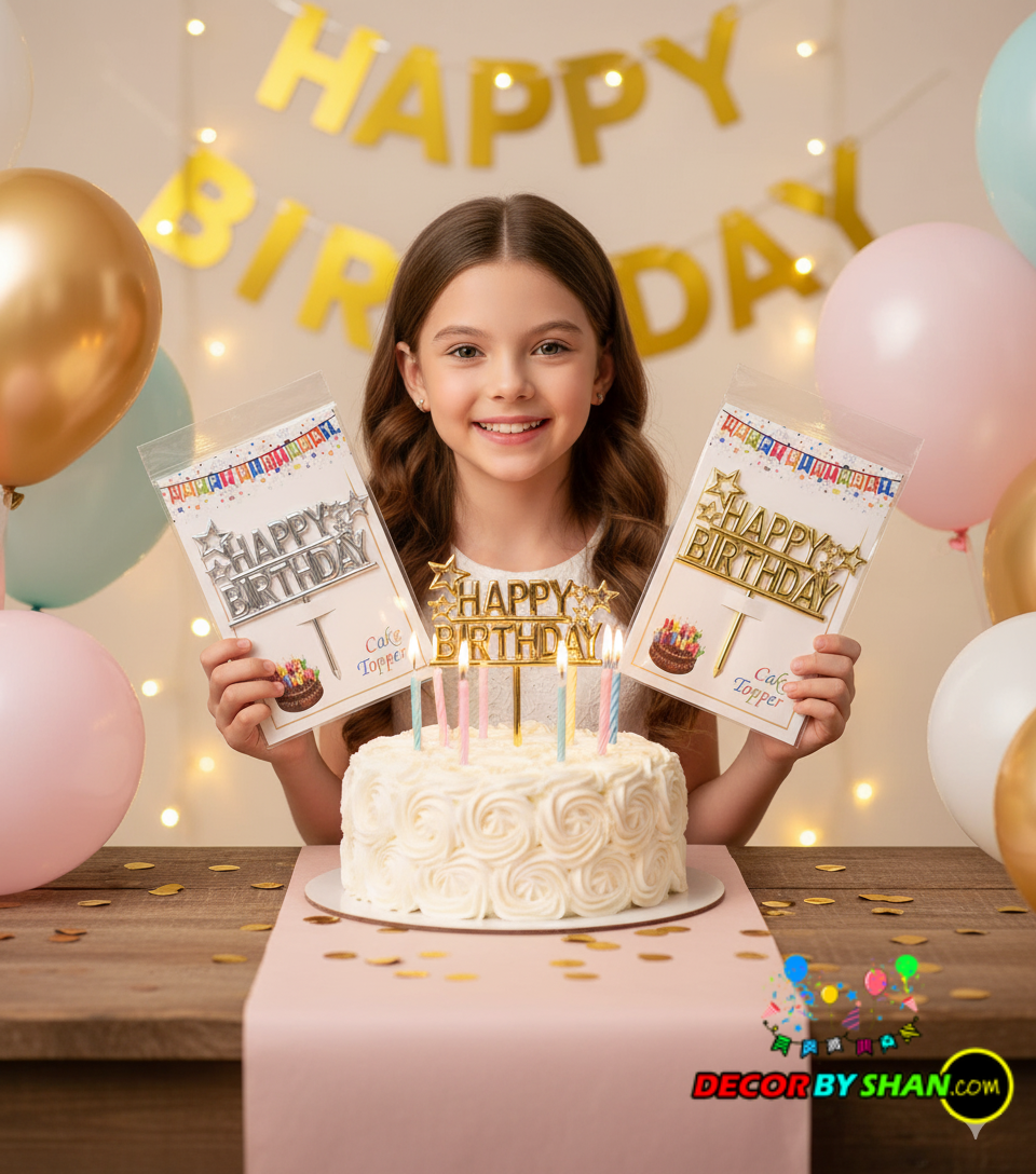 Happy Birthday Cake Topper